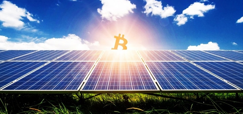 Bitcoin panneaux solaires